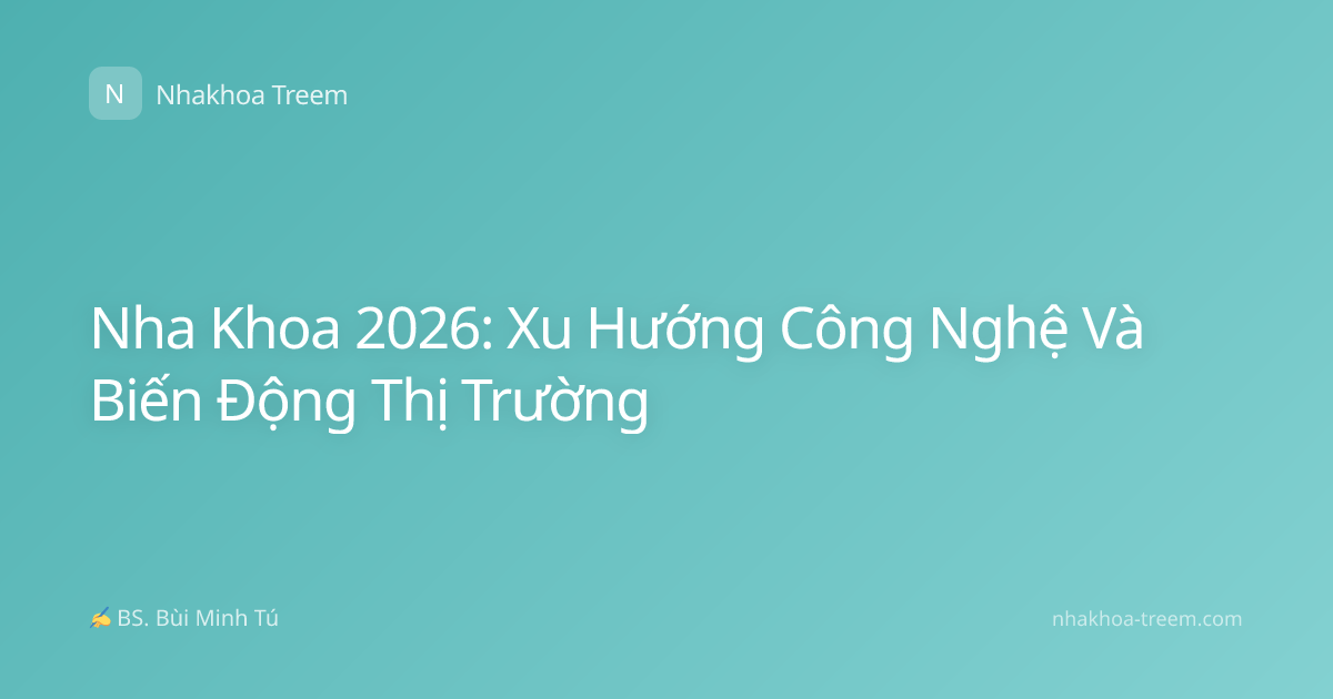 Nha Khoa 2026: Xu Hướng Công Nghệ Và Biến Động Thị Trường