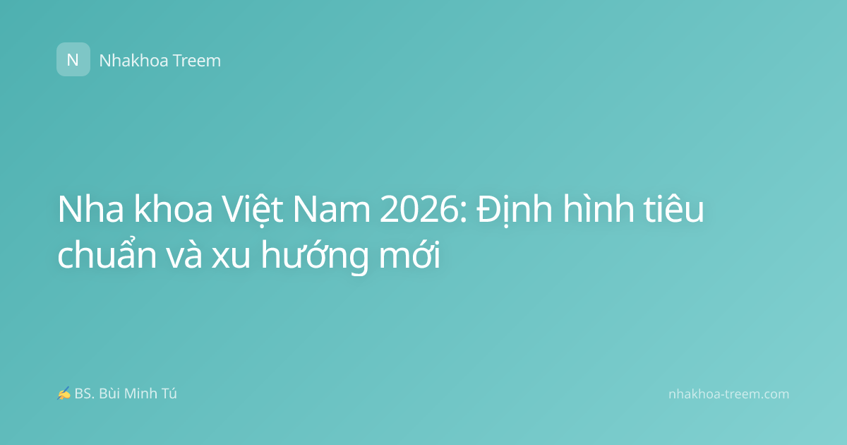 Nha khoa Việt Nam 2026: Định hình tiêu chuẩn và xu hướng mới