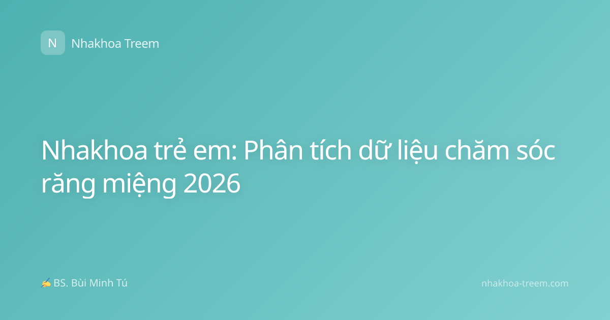 Nhakhoa trẻ em: Phân tích dữ liệu chăm sóc răng miệng 2026