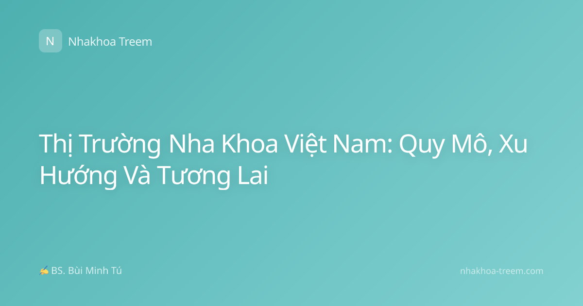 Thị Trường Nha Khoa Việt Nam: Quy Mô, Xu Hướng Và Tương Lai