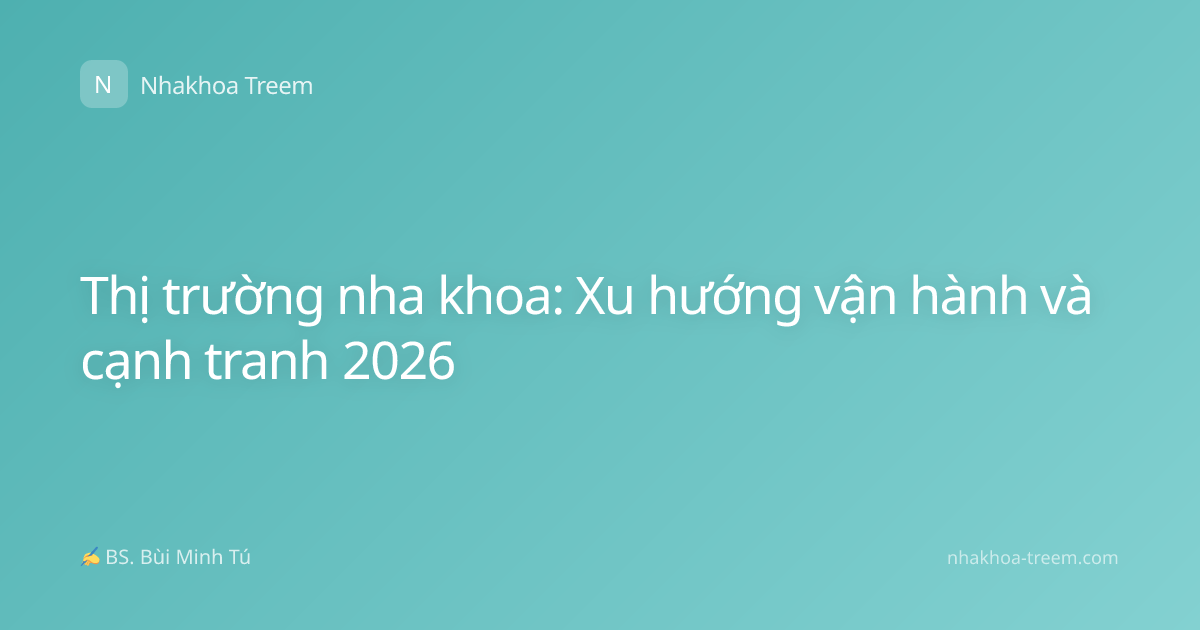 Thị trường nha khoa: Xu hướng vận hành và cạnh tranh 2026